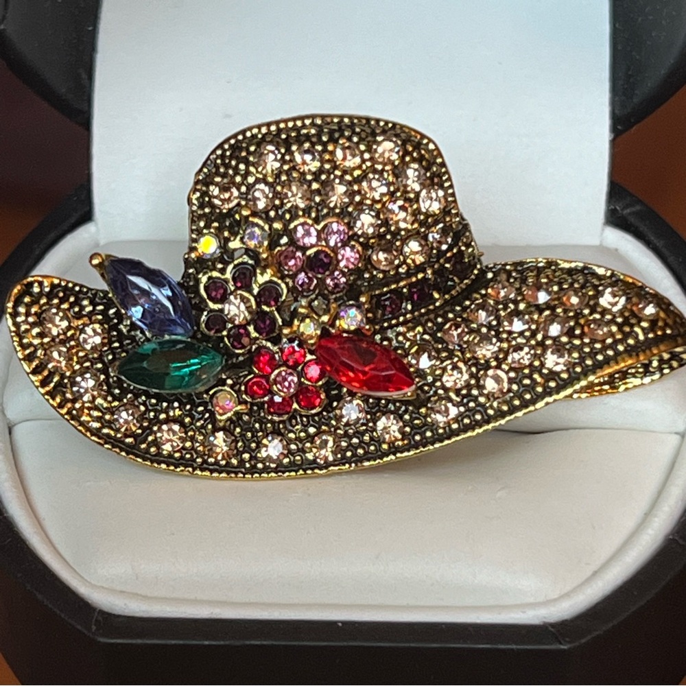 Rhinestone Hat Brooch
